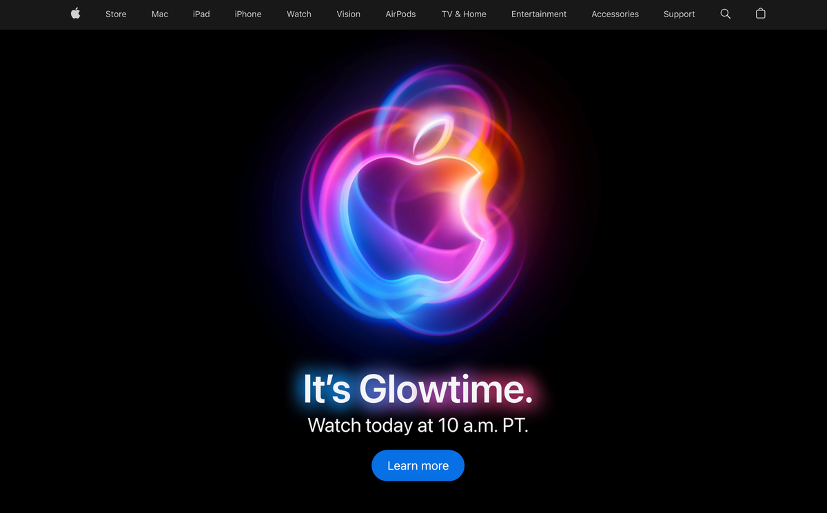 It's iPhone 16 day ("it's Glowtime")