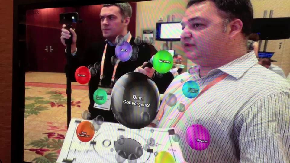 Amdocs: Jonathan Shmukler demonstrates innovative Augmented Reality presentation method