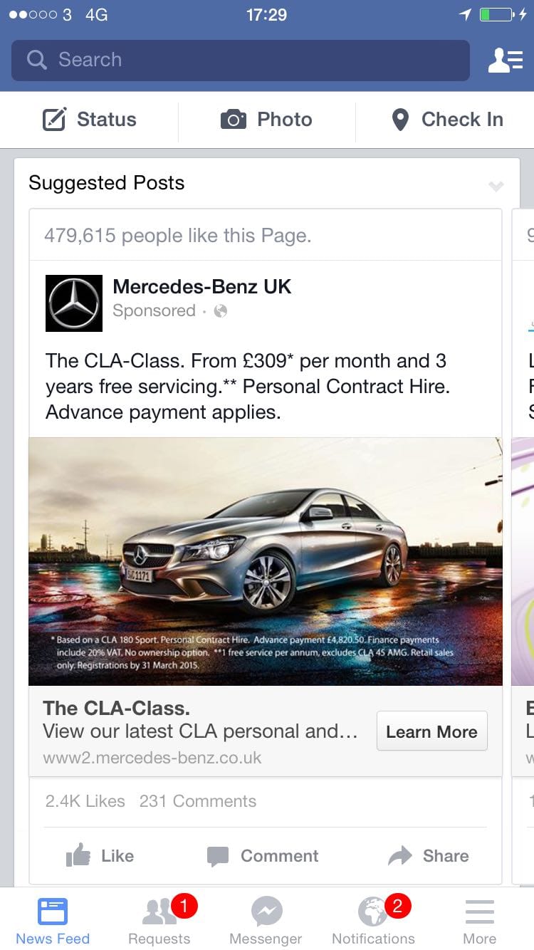 Mercedes and mobile advertising: Constantly in the wrong gear?