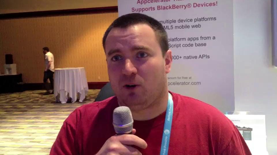 BlackBerry World: Kevin Whinnery of Appcelerator announces support for BlackBerry 10